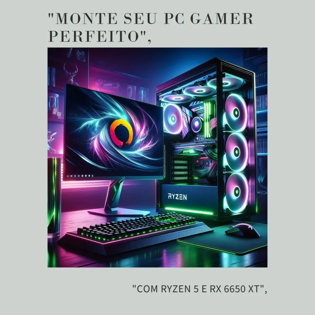 Monte seu PC: i5-14400F, RTX 4070, 16GB, 512GB SSD