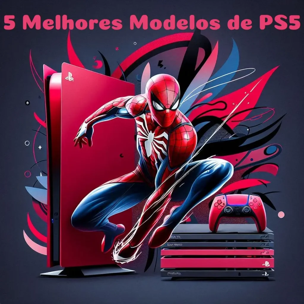 5 Melhores Modelos de PS5 homem aranha console