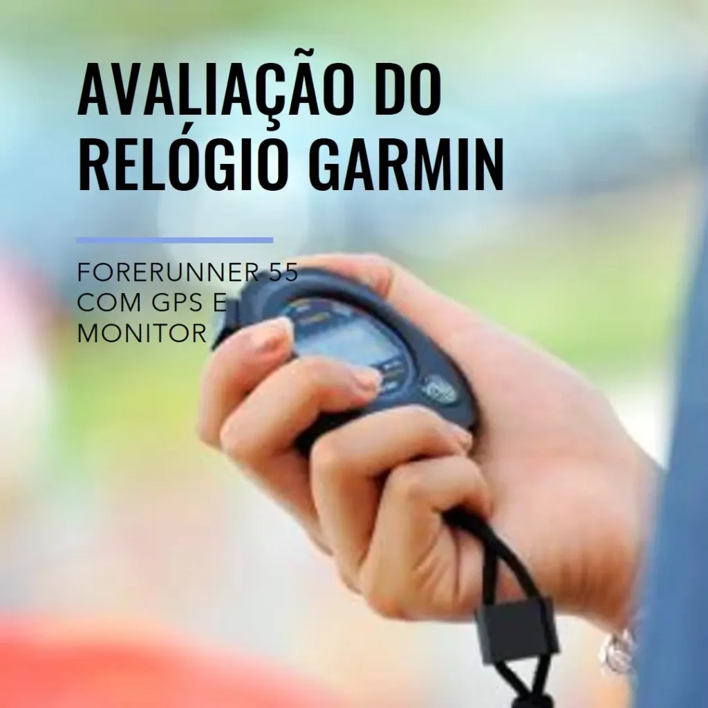 Relógio Garmin Forerunner 55 Monitor Cardíaco com GPS