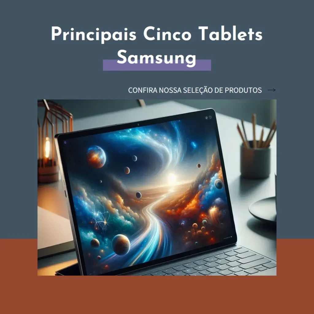 Principais Cinco tablet Samsung Galaxy book
