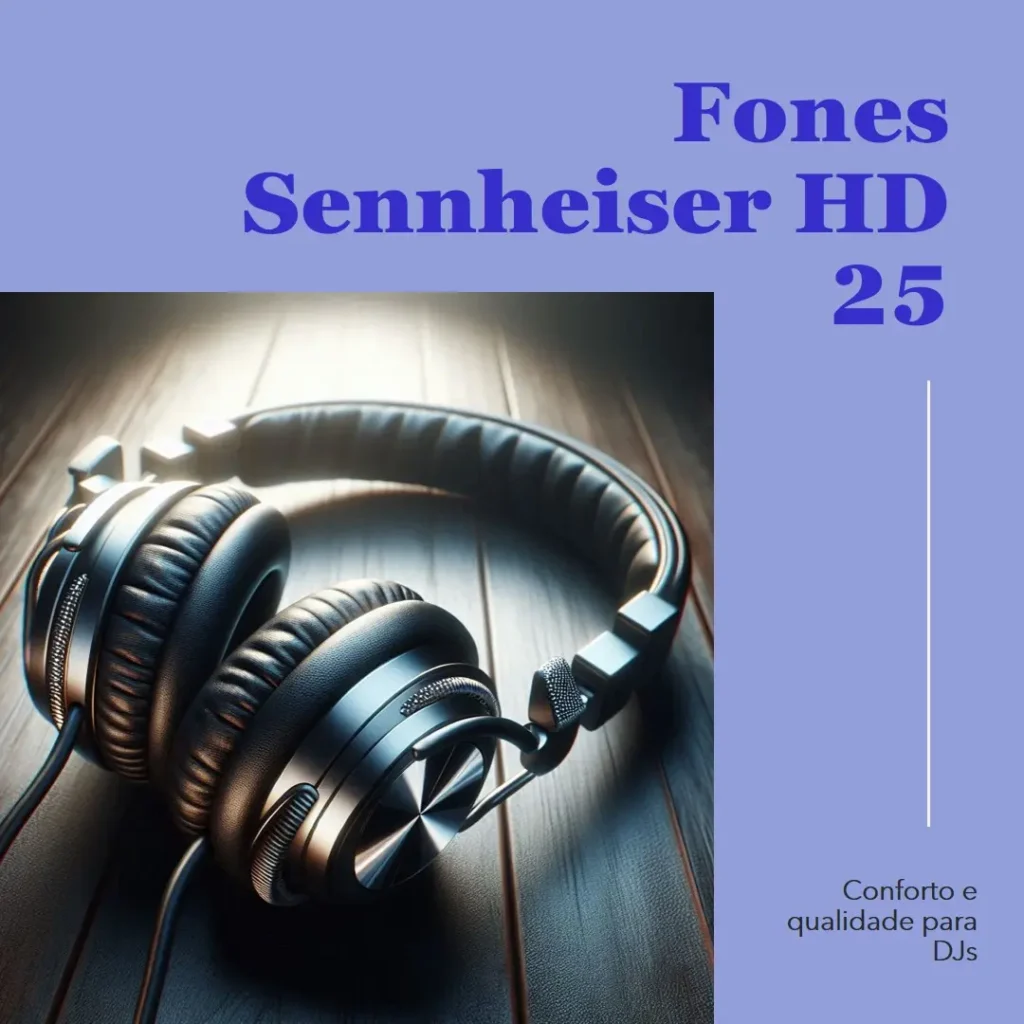 Sennheiser Pro Audio Fones de ouvido HD 25 para DJ - Conforto e Qualidade de Som para Profissionais