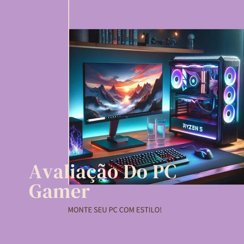 Monte seu PC: Ryzen 5 8400F, RTX 4060, 16GB, 480GB SSD