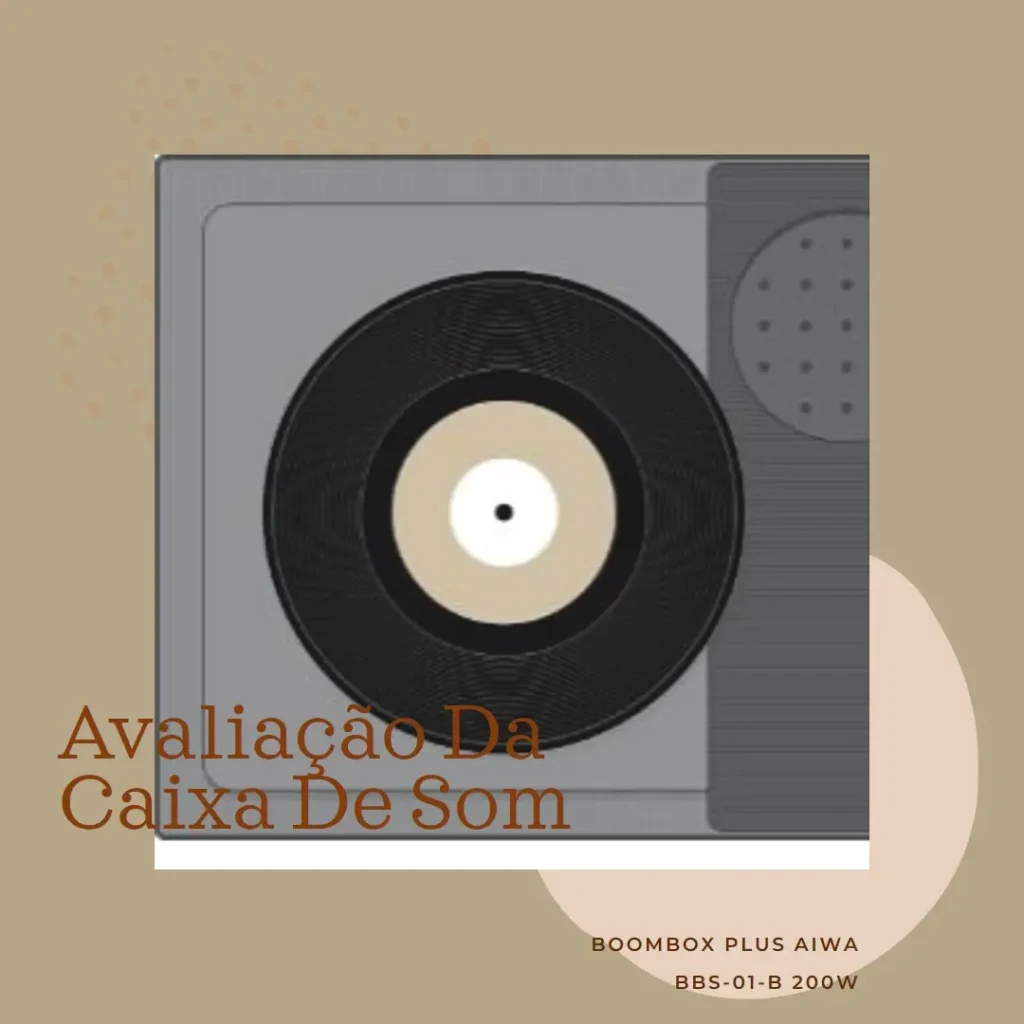 Caixa de Som Boombox Plus AIWA BBS-01-B 200W Bluetooth