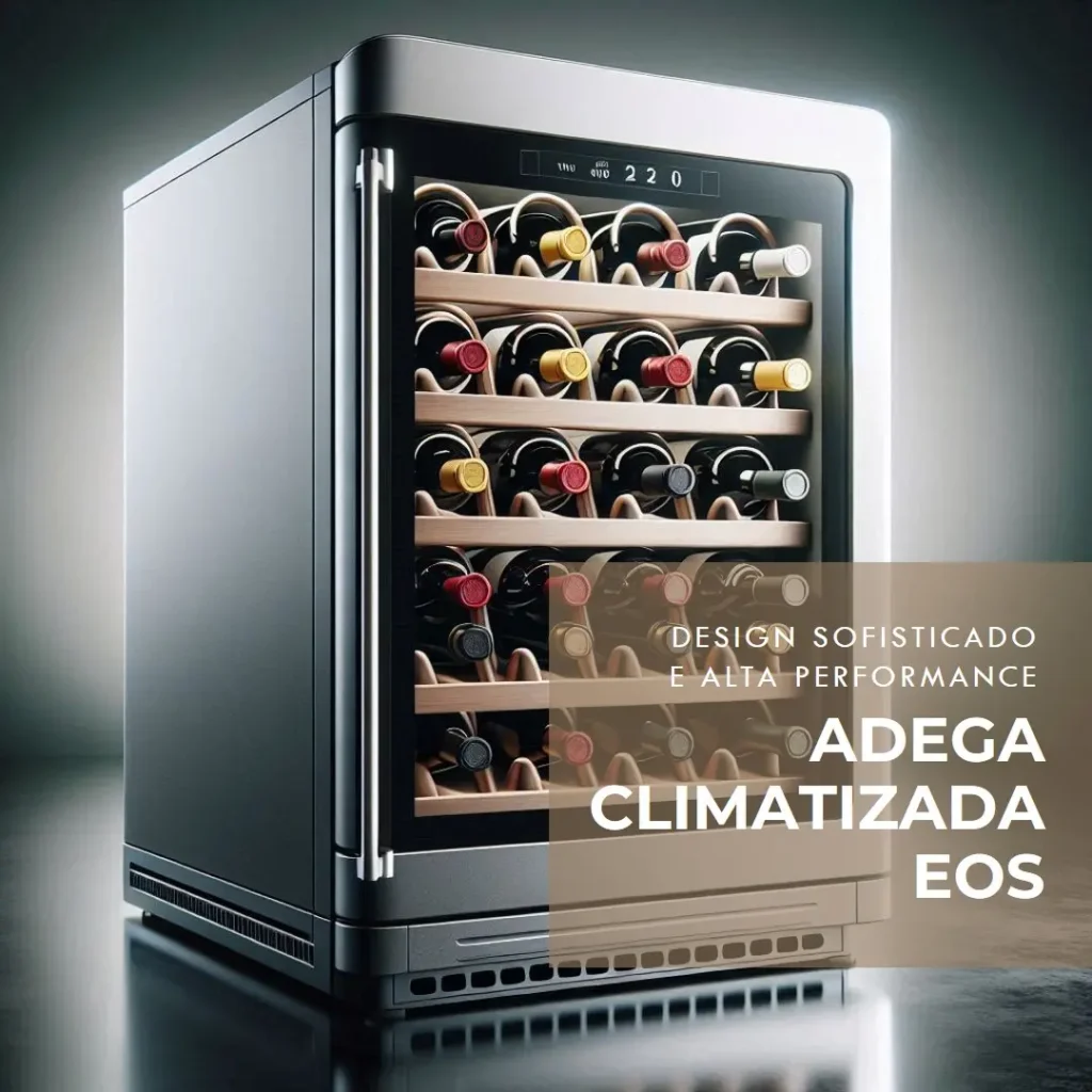 Adega Climatizada Eos EAC24G 24 Garrafas 110v: Design Sofisticado e Alta Performance para seu Vinho