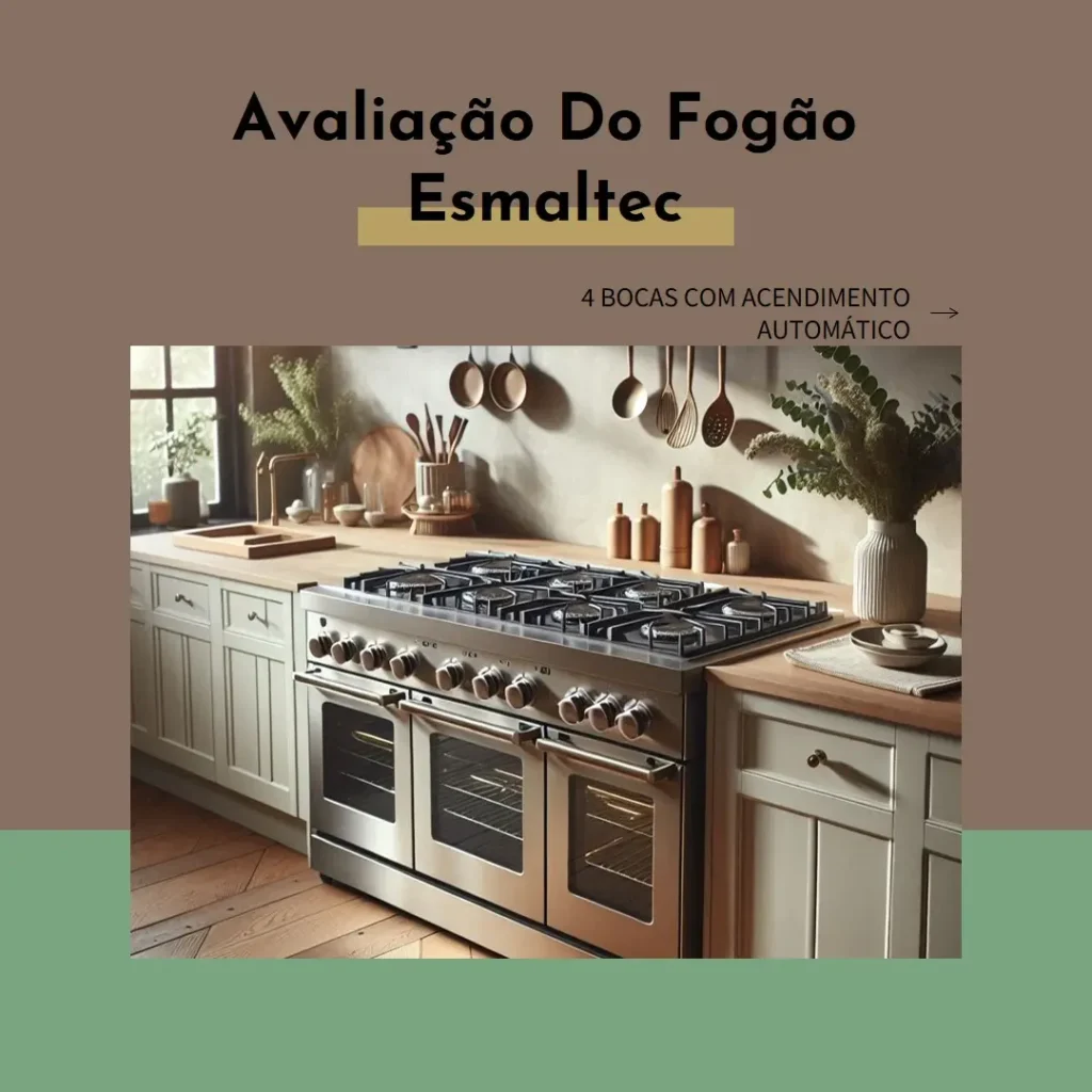 Fogão Esmaltec 4 Bocas com Acendimento Automático