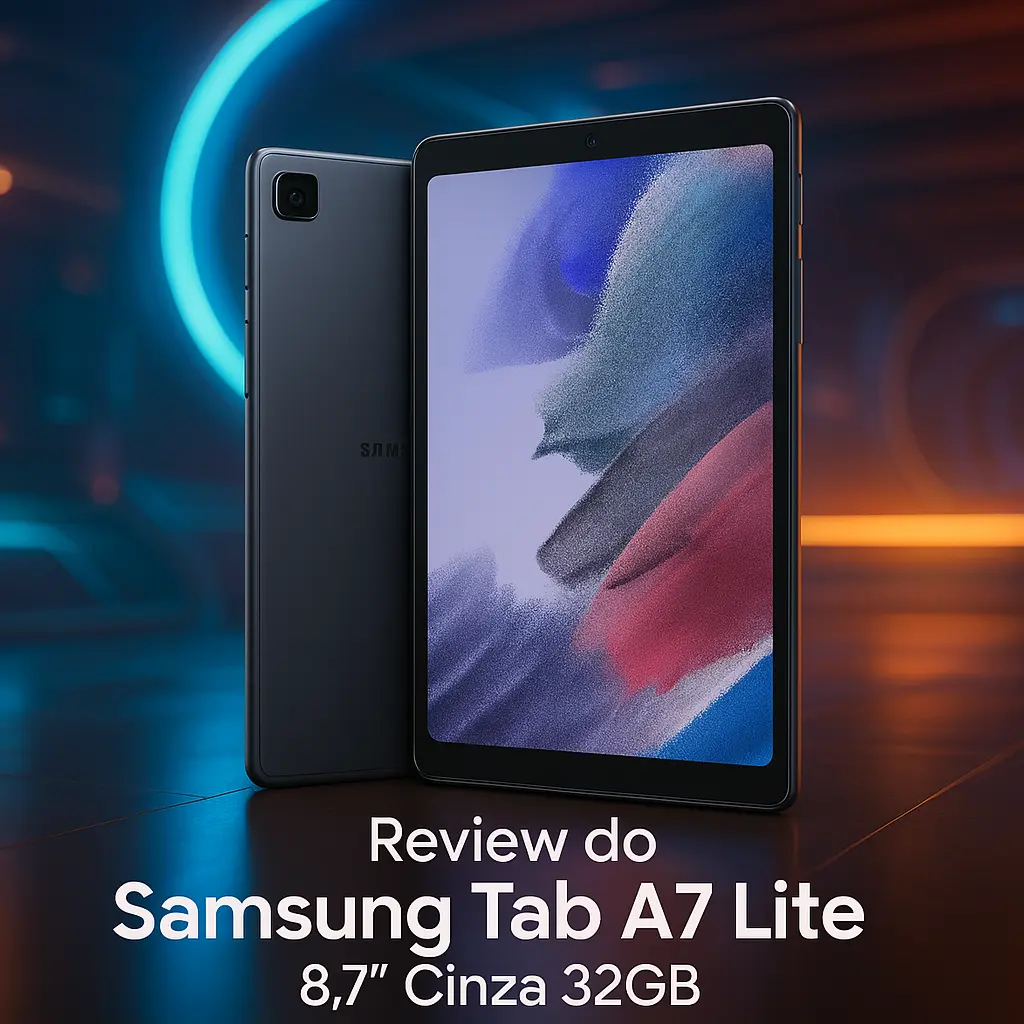 Samsung Tab A7 Lite 8,7" Cinza 32GB: Compacto, Rápido e Ideal para Entretenimento