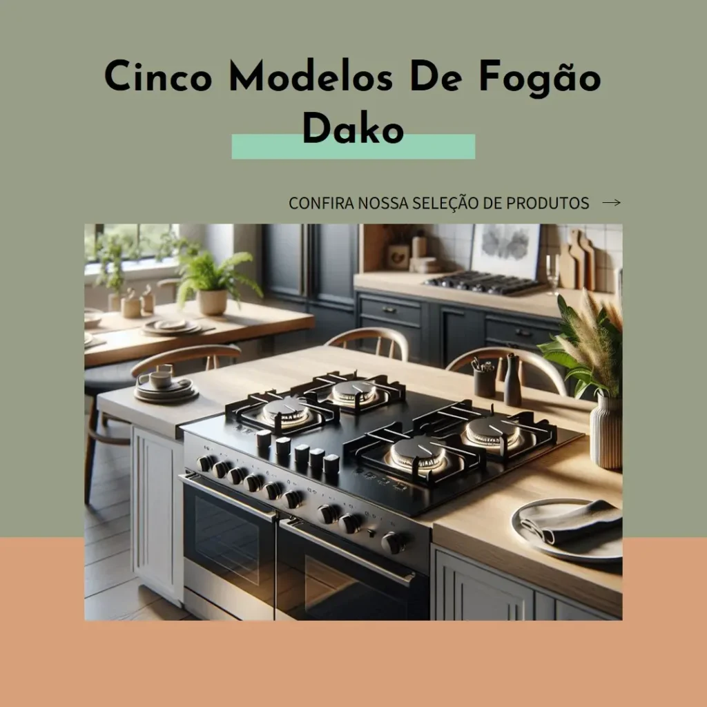 Cinco Principais Modelos de fogão Dako 4 bocas