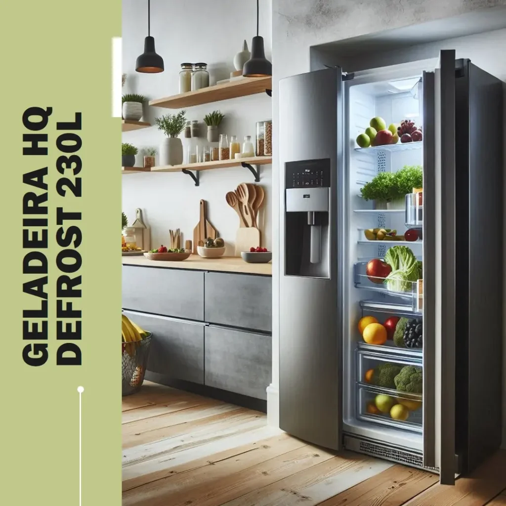 Geladeira HQ Defrost 230L com economia e praticidade