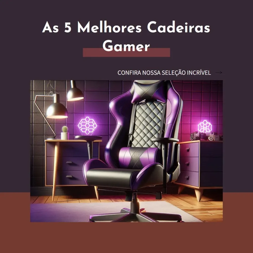 As 5 Melhores Opções de cadeira gamer roxa