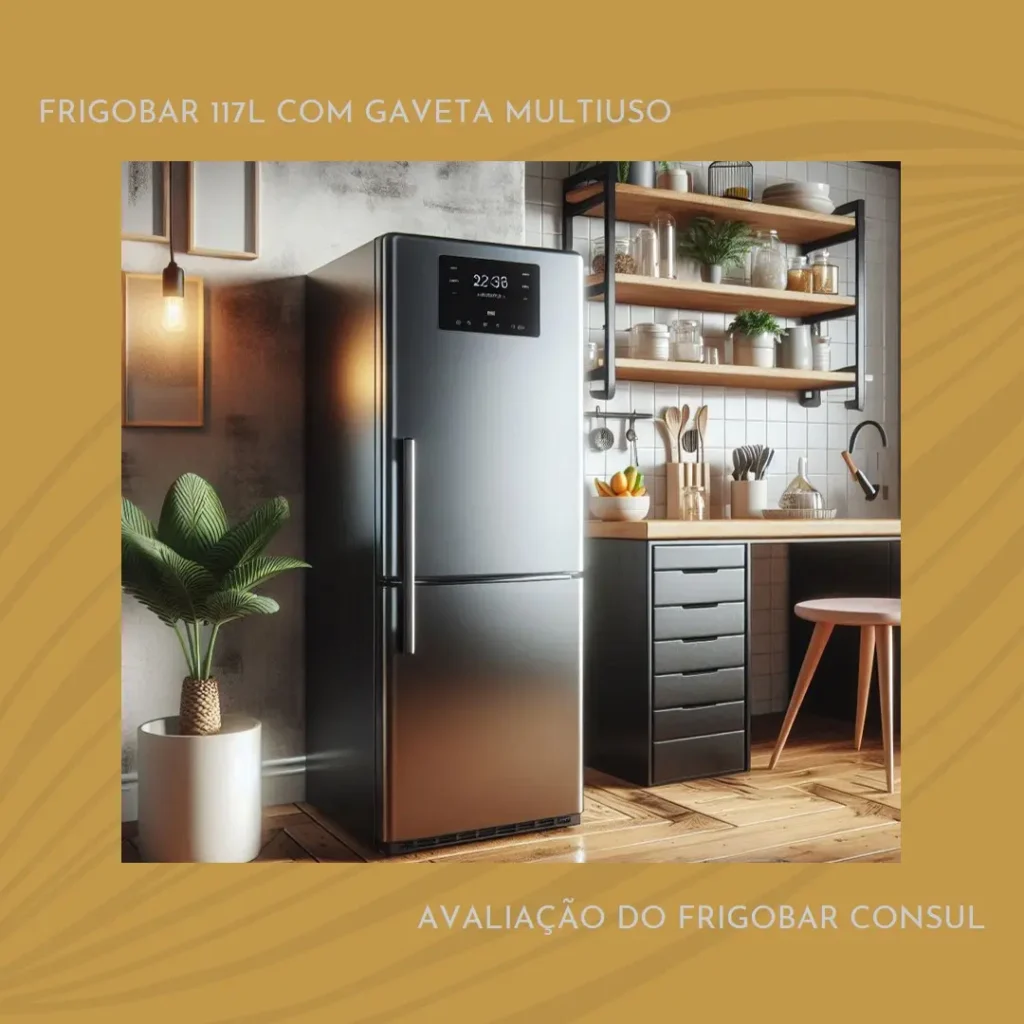Frigobar Consul 117L com Gaveta Multiuso CRC12CB 220V