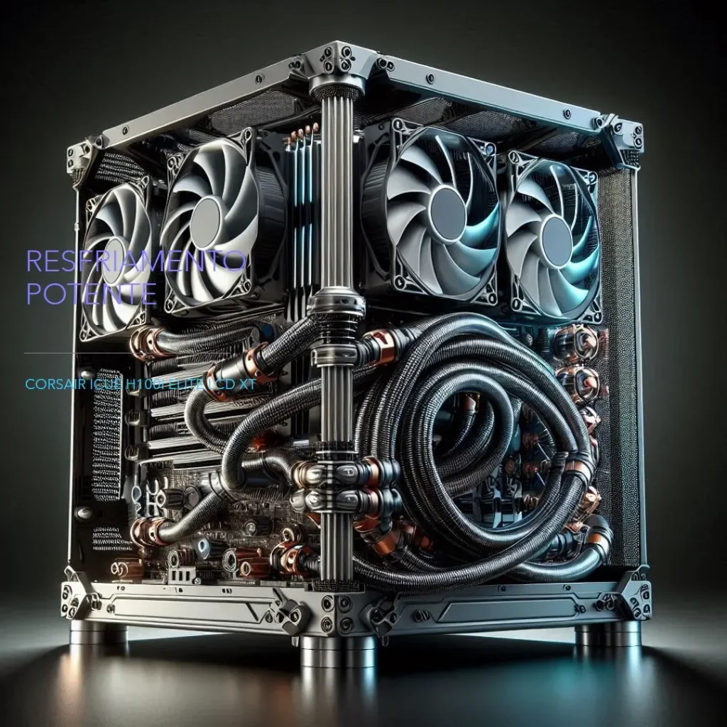 CORSAIR iCUE H100i ELITE LCD XT: Resfriamento Potente