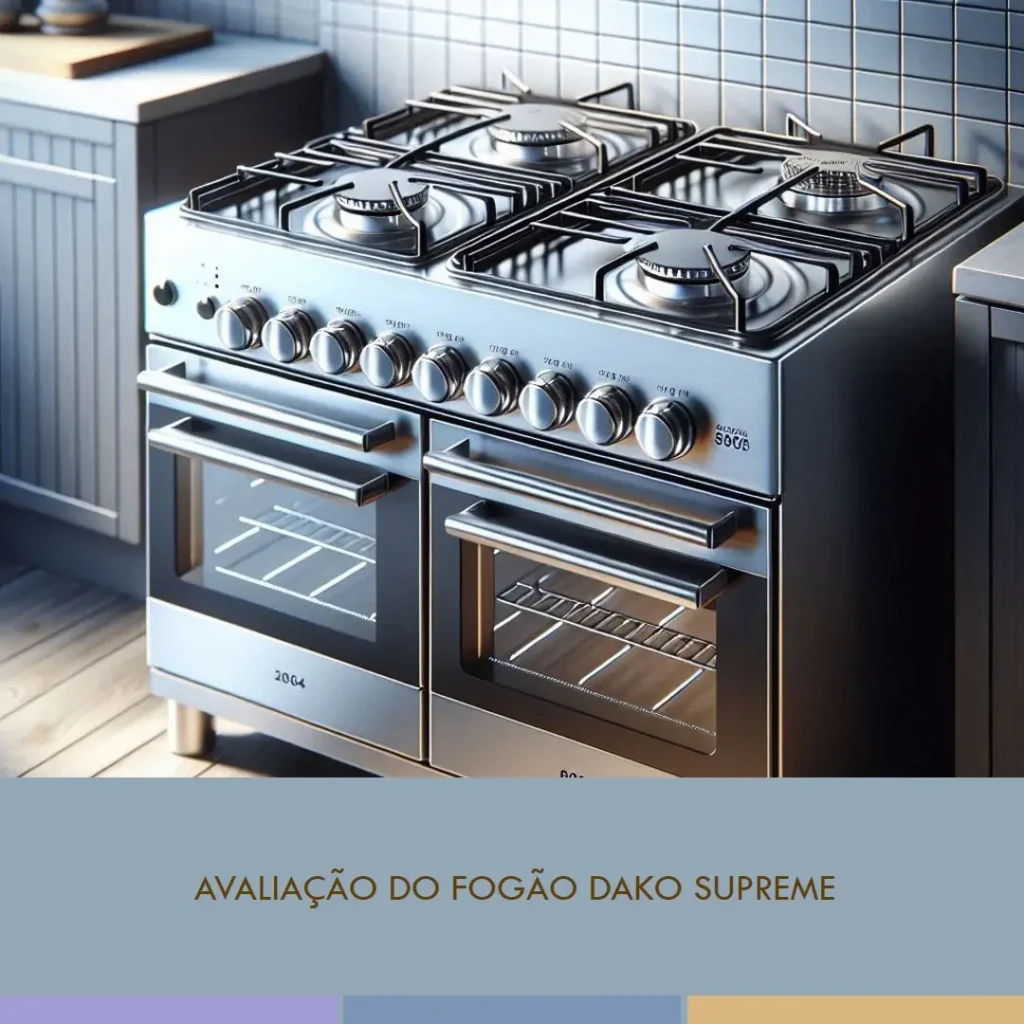 Fogão 4 bocas Dako Supreme Timer Glass Titanium