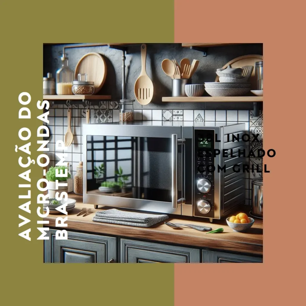 Micro-ondas Brastemp 38L Inox Espelhado com Grill