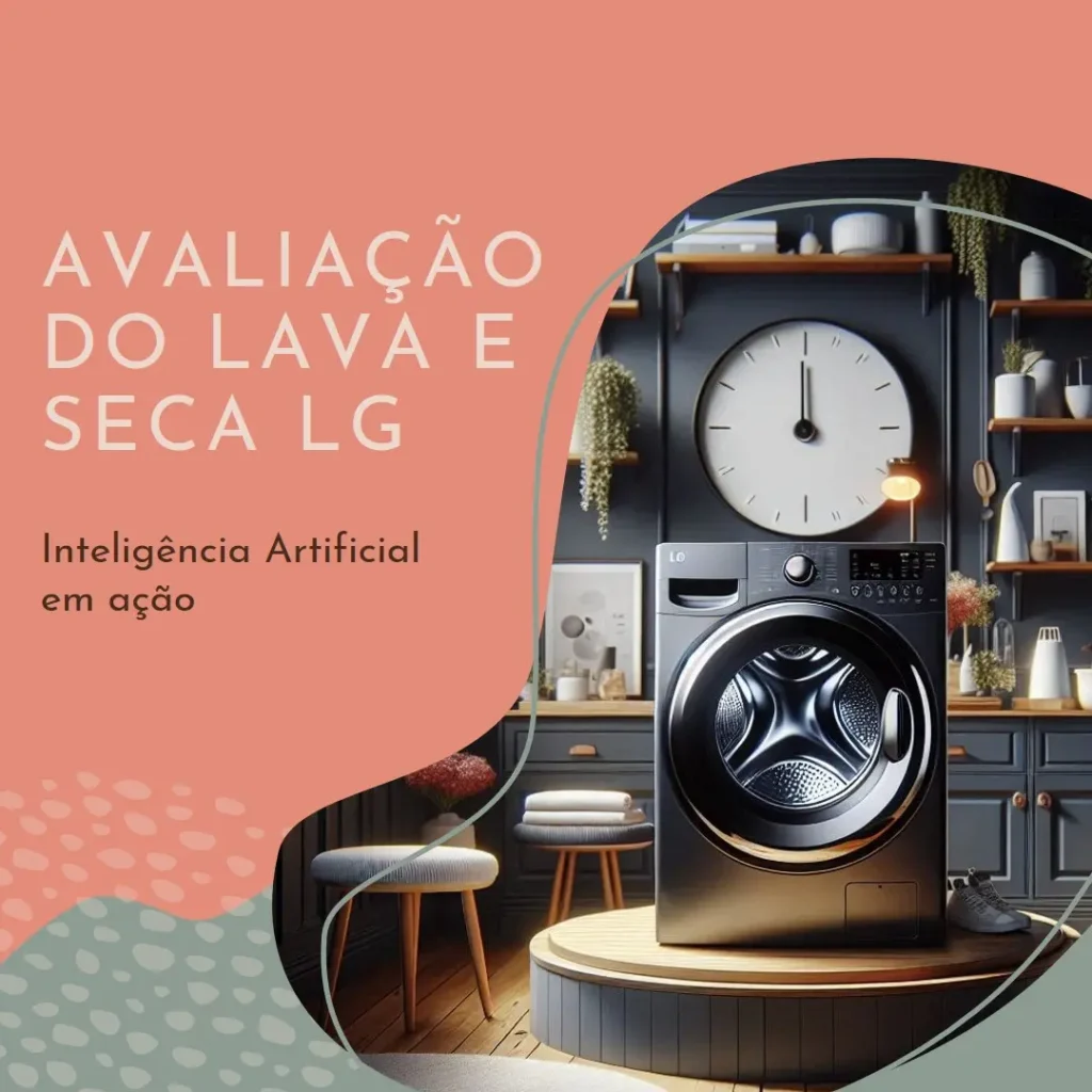 Lava e Seca Smart LG VC4 12kg com Inteligência Artificial