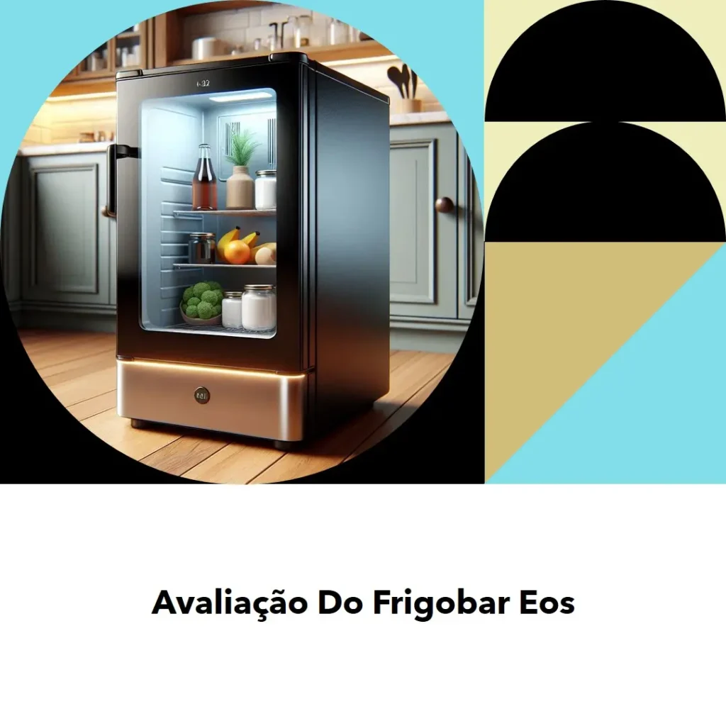 Frigobar Eos 88 Litros Duplex com Porta de Vidro Preto