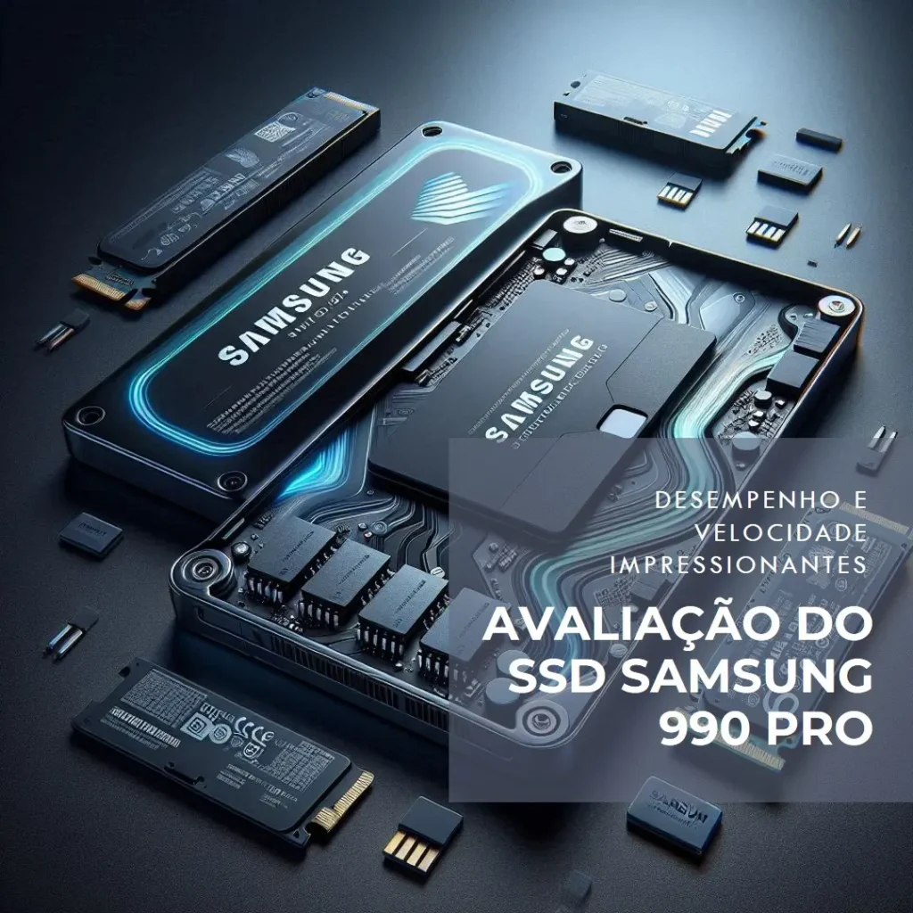 SSD Samsung 990 PRO 2TB NVMe M.2 2280 com alta velocidade