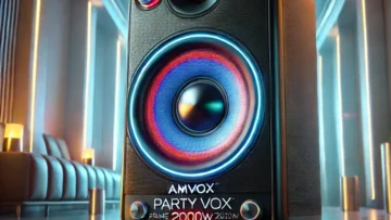 Amvox Party Vox Prime com 2000W e Iluminação LED