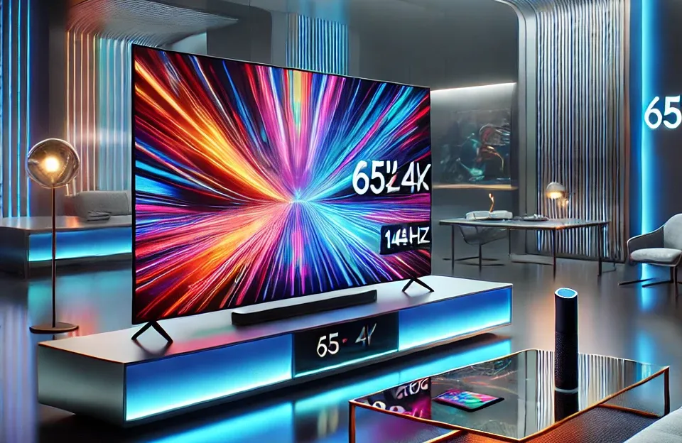 Samsung AI TV 65" OLED 4K com Painel 144hz e Alexa
