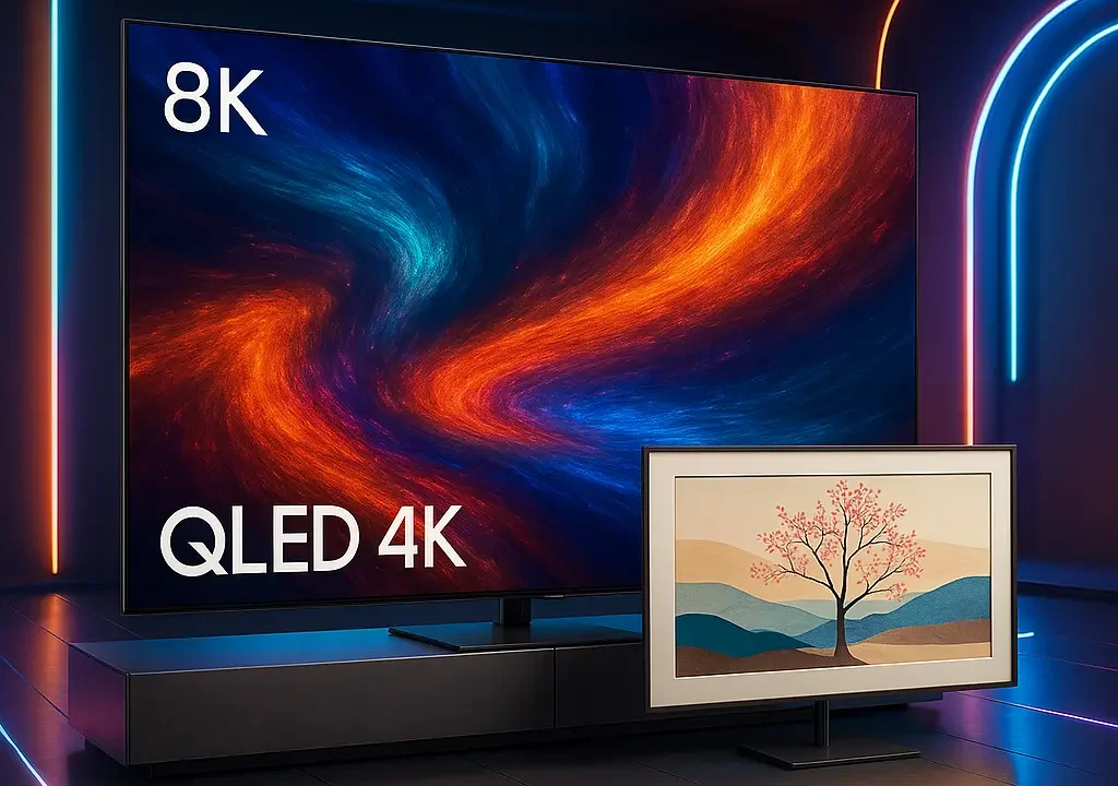 Samsung Smart Big TV 85" QLED 4K 85Q70D: Imersão Total + Estilo com The Frame 32"