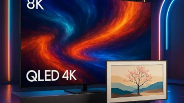 Samsung Smart Big TV 85" QLED 4K 85Q70D: Imersão Total + Estilo com The Frame 32"