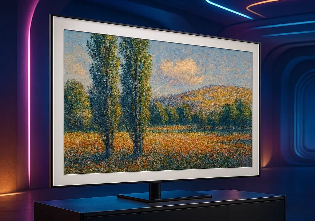 Samsung Smart Big TV 75" QLED 4K The Frame — Design, Estilo e Alta Tecnologia