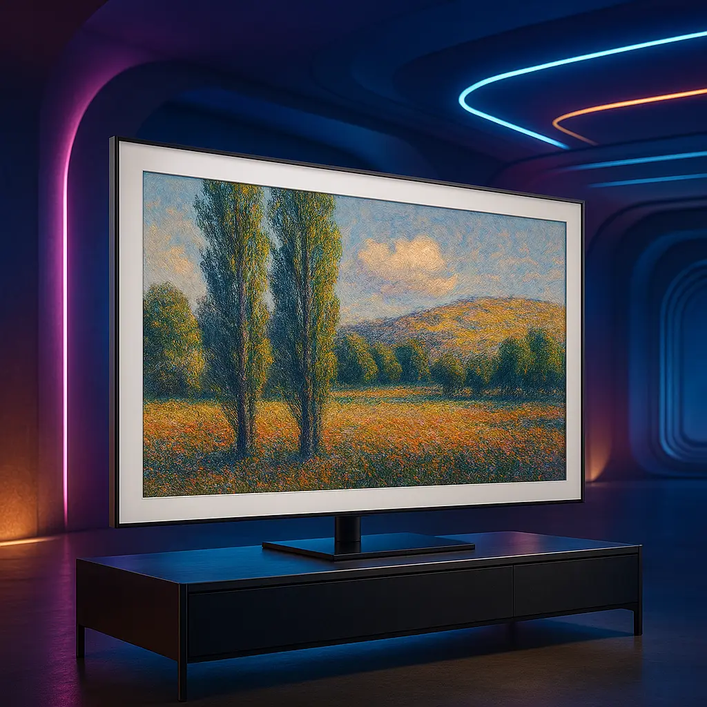 Samsung Smart Big TV 75" QLED 4K The Frame — Design, Estilo e Alta Tecnologia