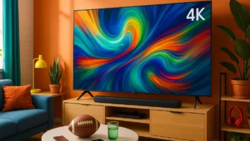 Smart Big TV 75" QLED 4K 75Q60D com Soundbar: Imersão Total