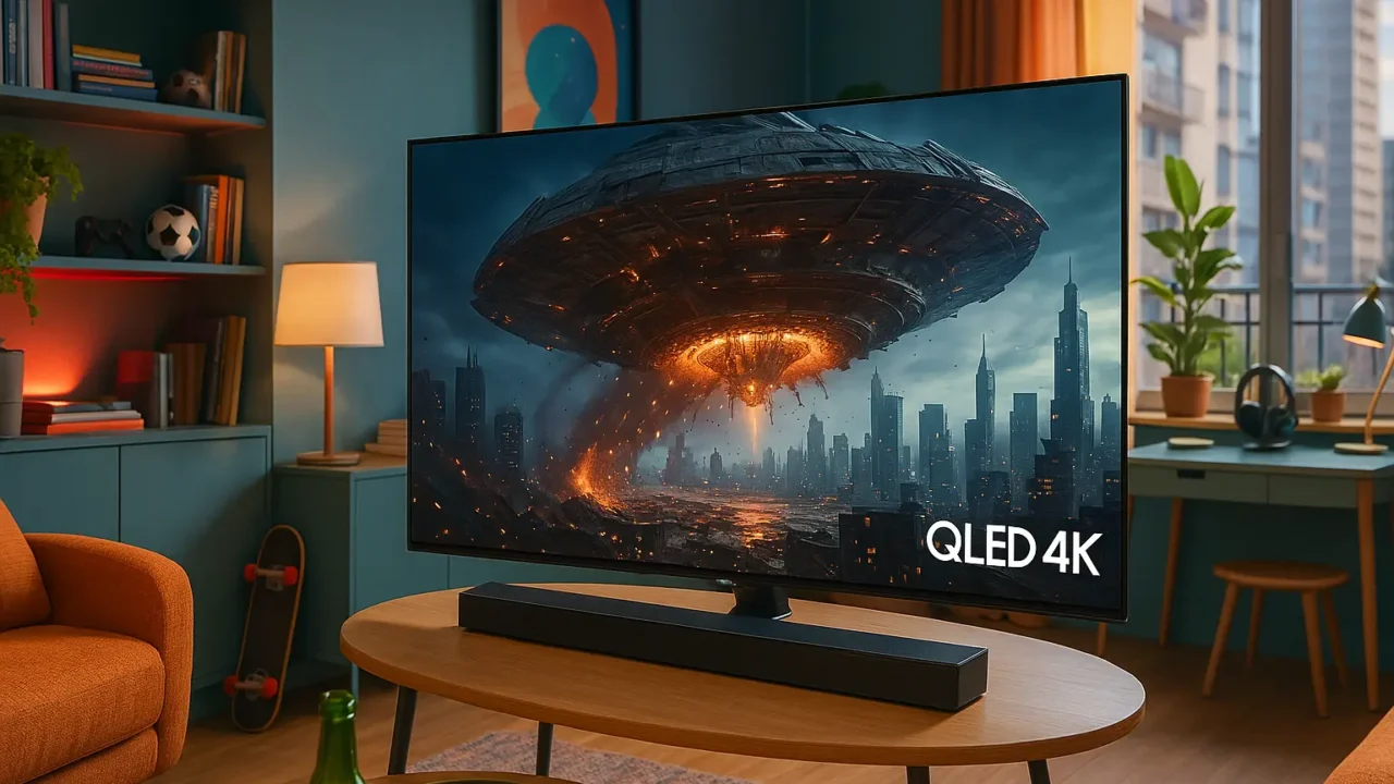 Samsung Smart TV 65" QLED 4K 65Q70D + Soundbar HW-Q800D: imagem cinematográfica e som imersivo