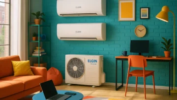 Elgin Bi Split Inverter 2x9000 BTU: Potência e Economia em Dobro