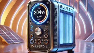 BLUETTI AC2A Gerador de Energia Solar: Bateria LiFePO4 de 204Wh e Recarga Rápida