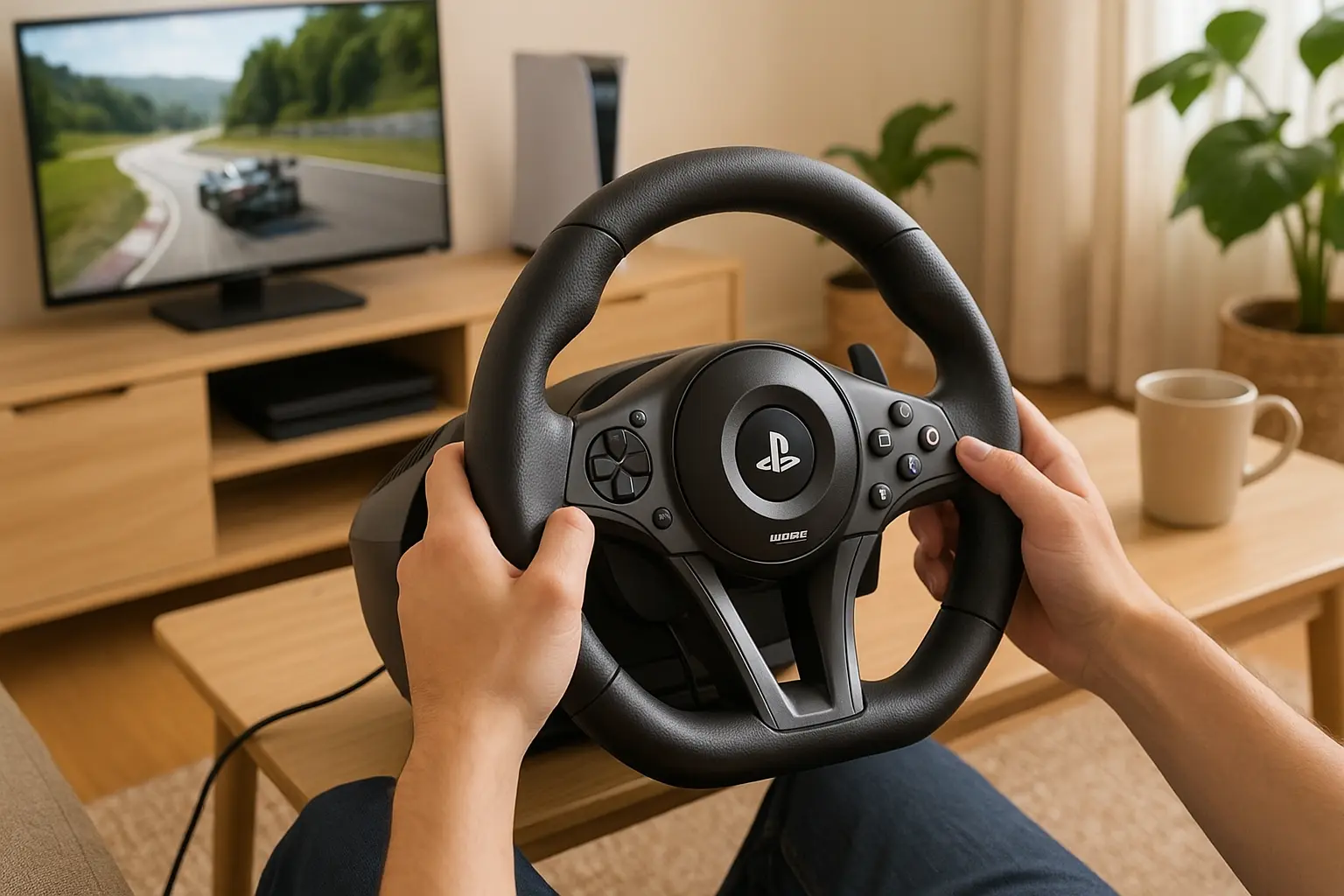 Volante Hori Apex: Imersão Total em Corridas no PS4, PS5 e PC