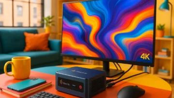 Beelink Mini PC EQI12: Potência e Compactação com Tela Dupla 4K