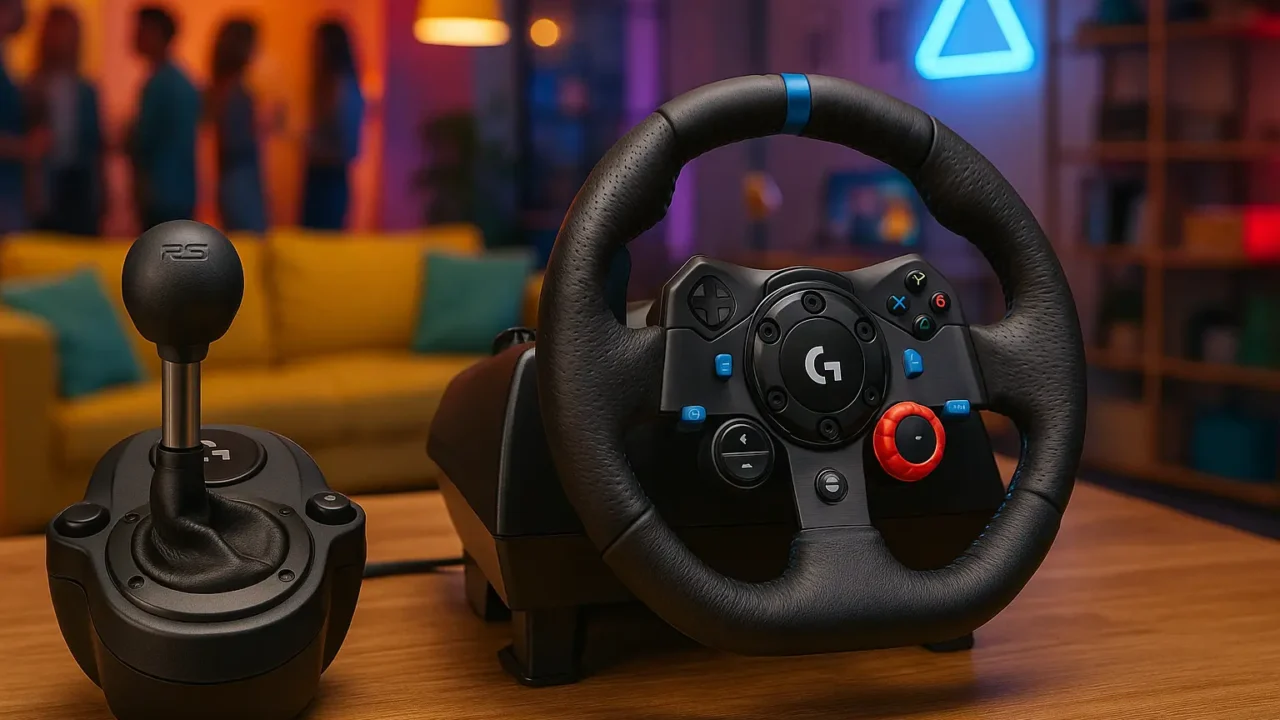 RS Câmbio e Freio de Mão Logitech G: Imersão Total com Ajustes Profissionais