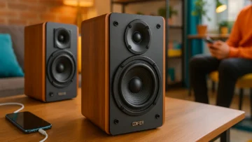 Edifier R1280DB: Som de Alta Qualidade com Visual Retrô