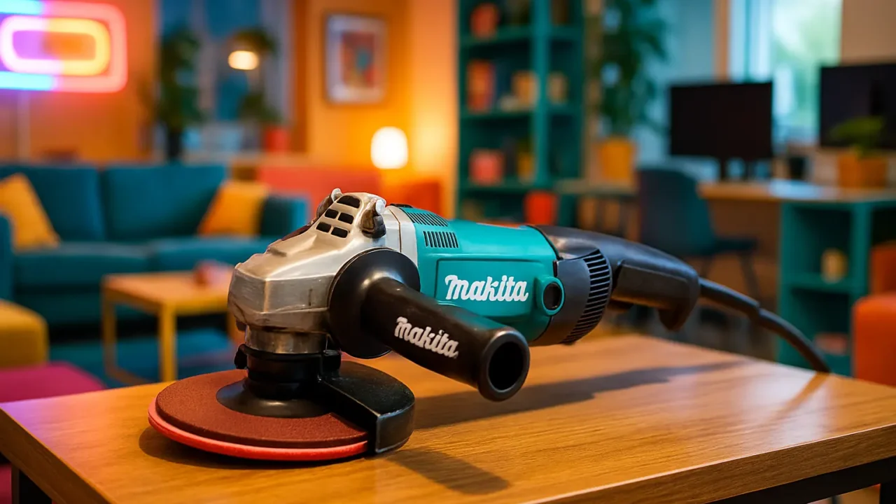 Lixadeira Angular Eletrônica 180mm Makita: Força e Controle Profissional