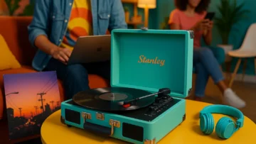 Vitrola Stanley Pulse SP623: Estilo Retrô com Tecnologia Moderna