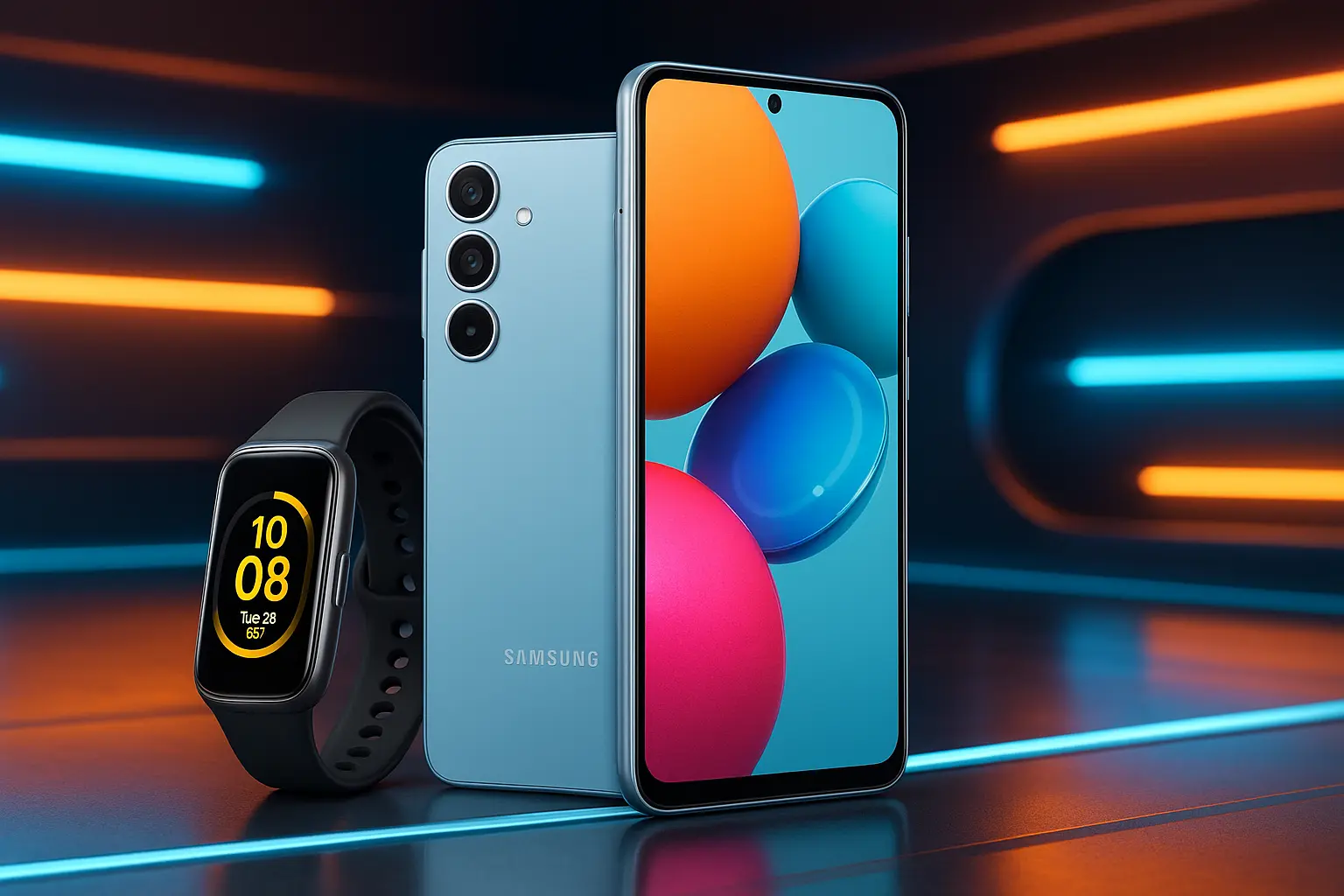 Samsung A36 5G + Galaxy Fit3: desempenho com estilo