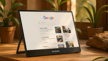 Anvazise Monitor Portátil com Suporte Ajustável: Produtividade em Dobro