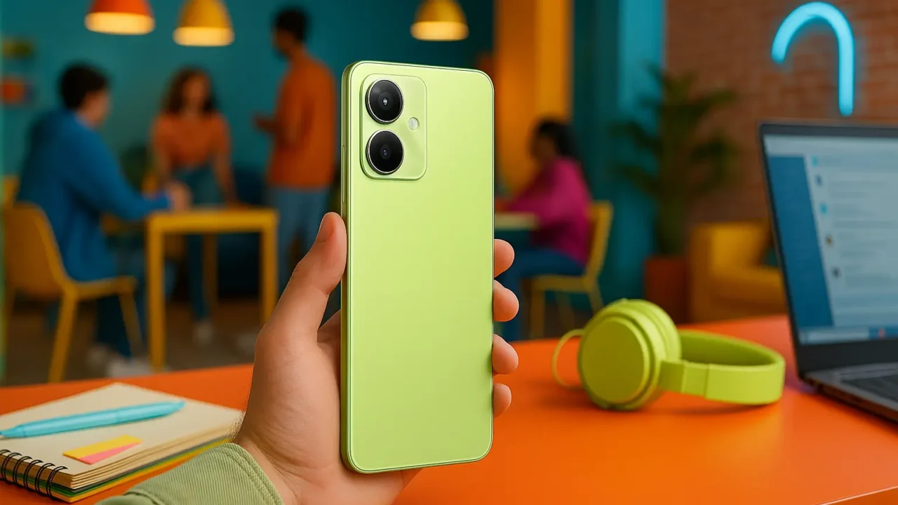 Redmi Note 14 Lime Green com 6GB RAM e 128GB ROM