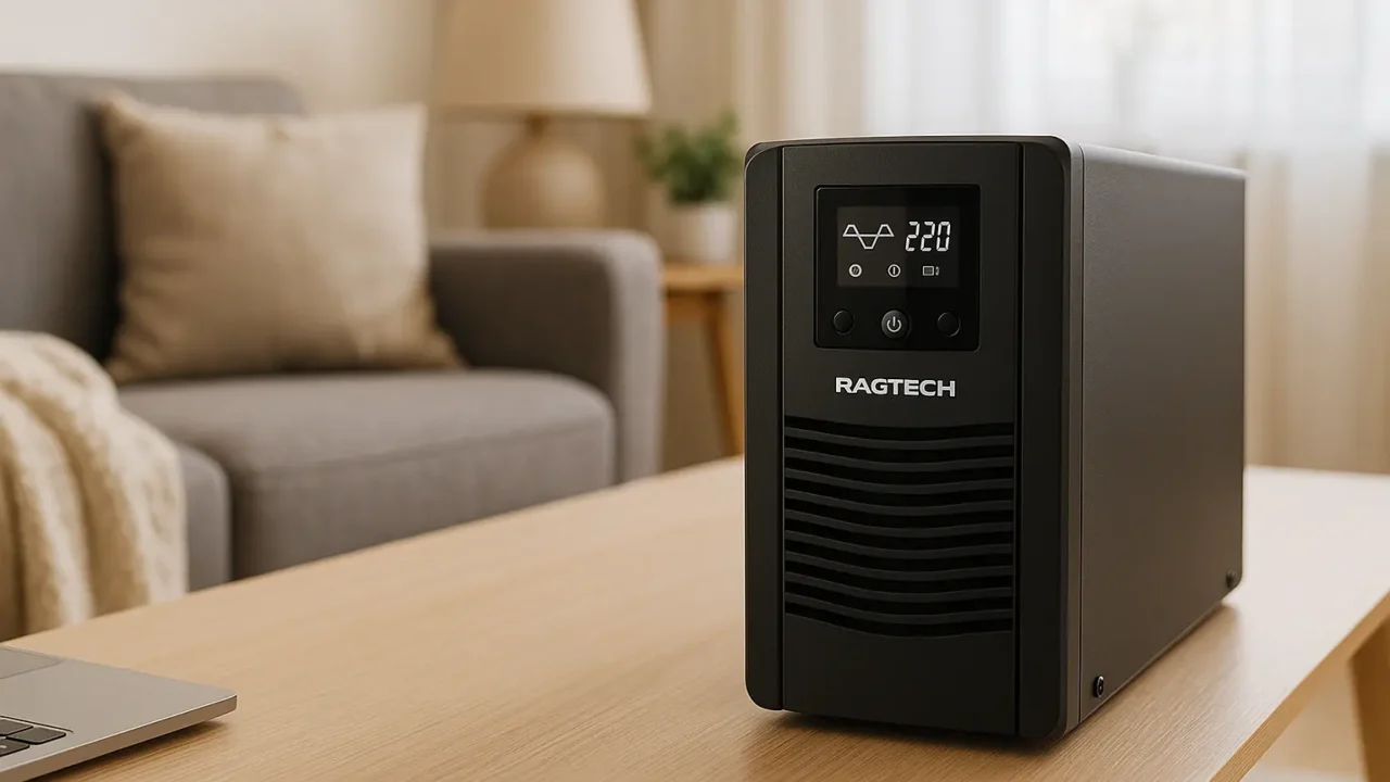 Nobreak Ragtech 220V Senoidal Puro 1200VA: Estabilidade e Proteção Profissional