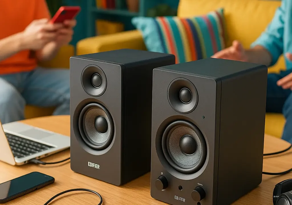 Edifier MR4 Monitor de Áudio: Clareza e Potência Estéreo