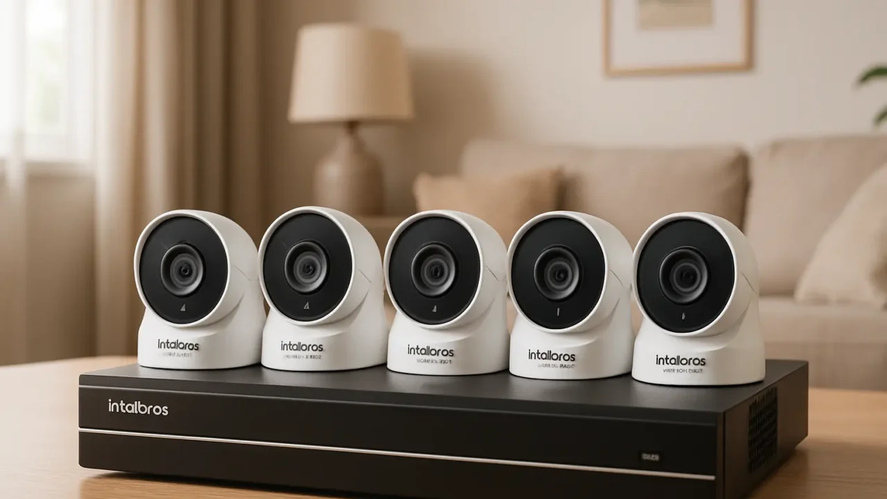 Kit Intelbras 4 Câmeras Vhc 1120 HD 1MP: Segurança Prática e Eficiente