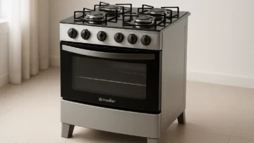 Fogão 4 Bocas Mueller Mesa de Vidro e Acendimento Automático