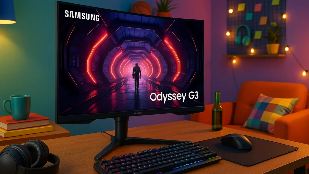 Monitor Gamer Samsung Odyssey G3 27" 180Hz 1ms Ajuste de Altura