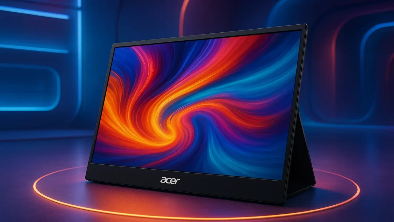 Monitor Acer Portátil PM161Q Bbmiuux: Tela Full HD e Design Ultrafino