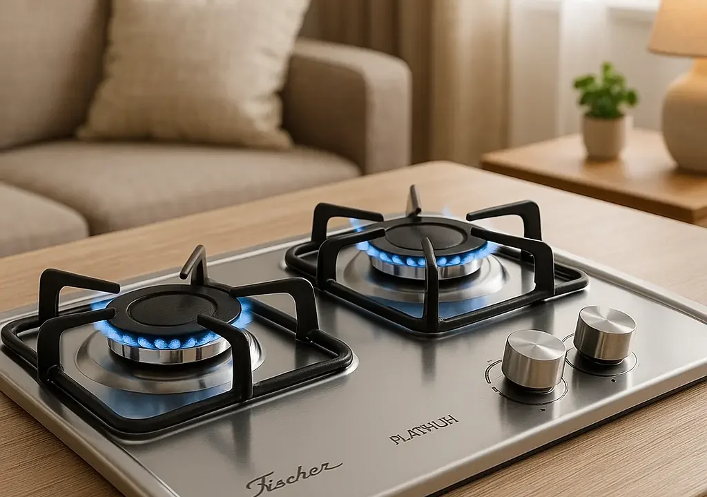 Fischer Cooktop à Gás 2 Bocas Platinium: Eficiência e Estilo