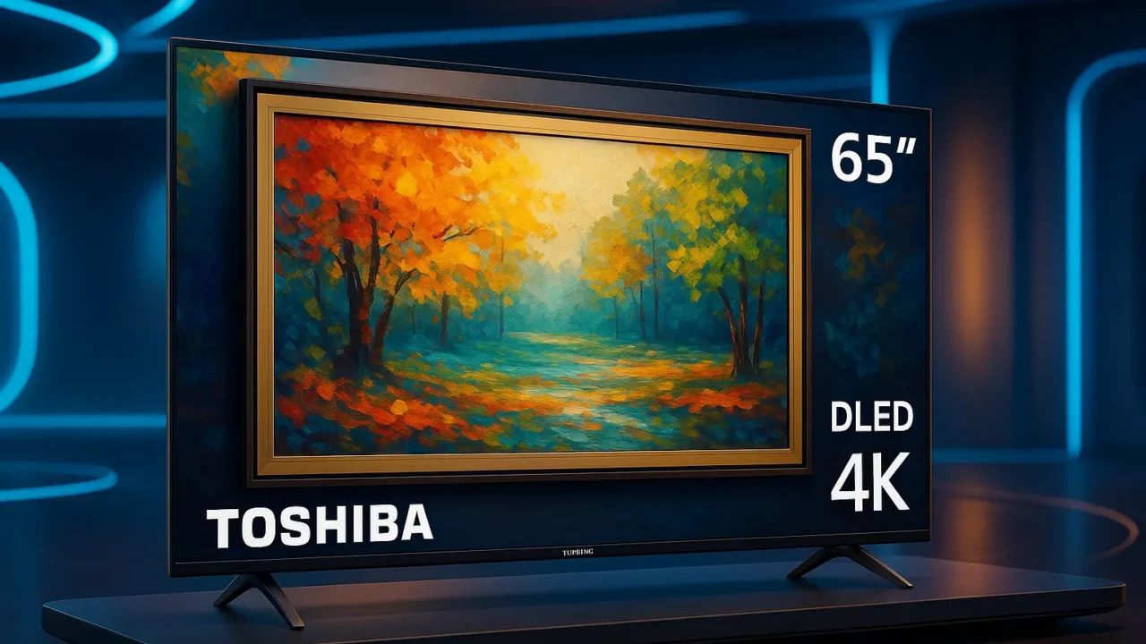 Smart TV Toshiba 65" DLED 4K com Modo Arte e Assistente
