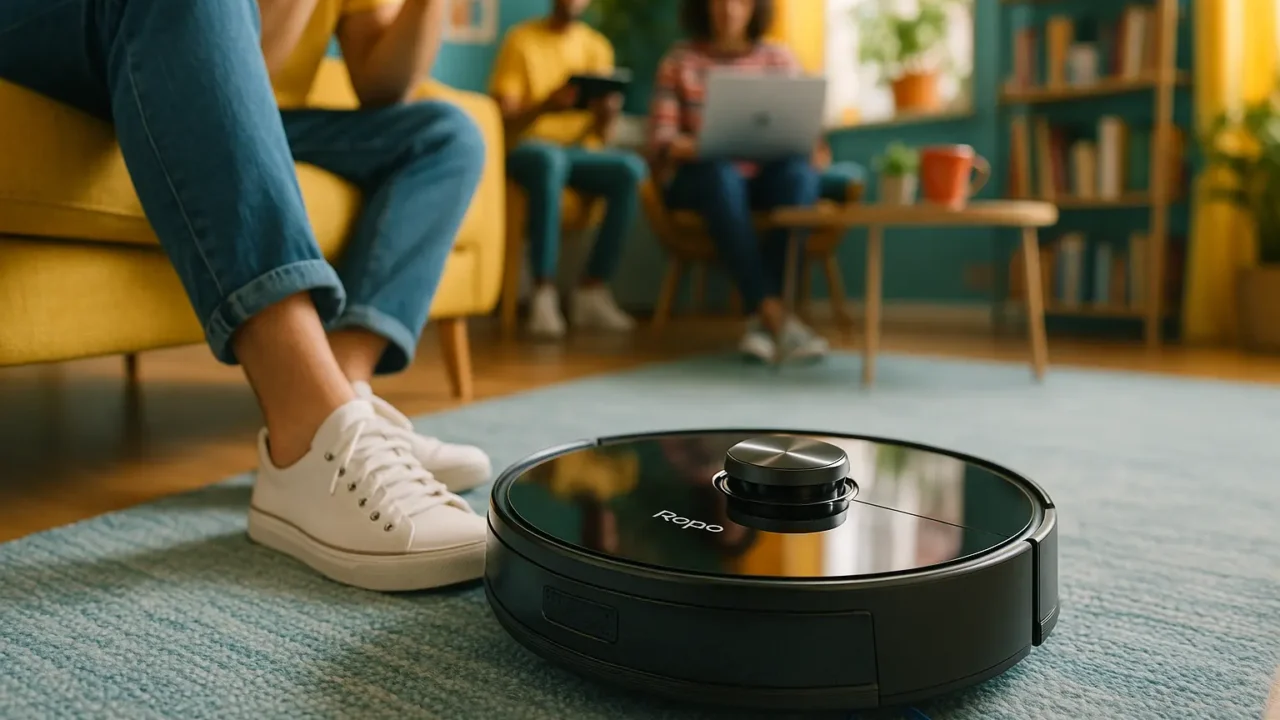 Robô Aspirador Ropo Glass 4 Pro: Limpeza Inteligente e Higiênica