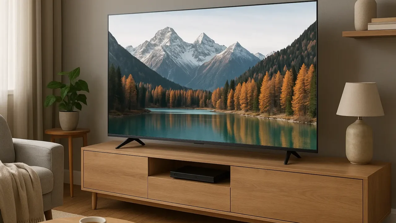 HQ Smart TV 65" 4K com Design Slim e Tela Frameless