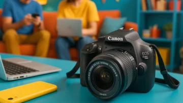 Canon EOS Rebel T100: DSLR acessível com Wi-Fi e LCD intuitivo